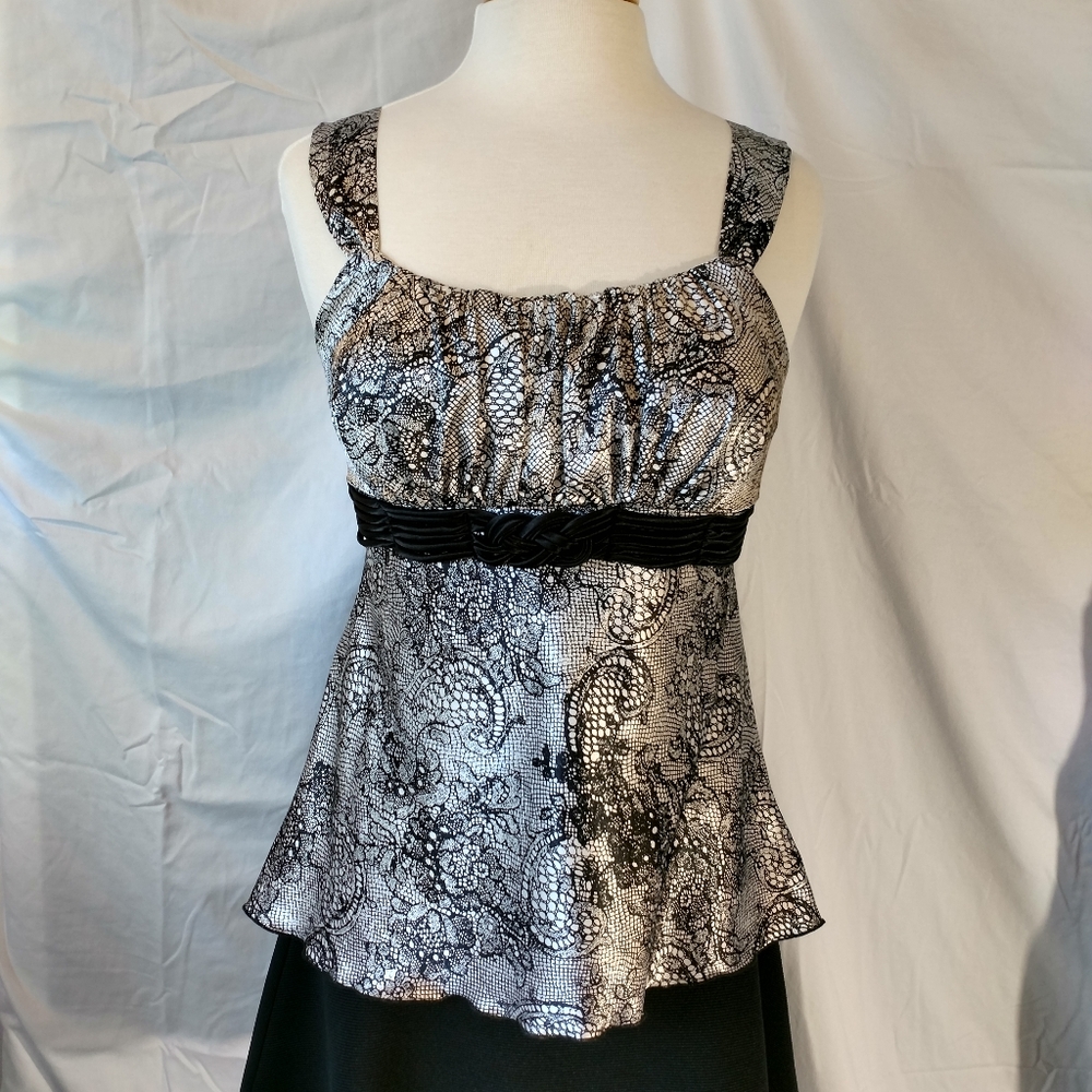 Silky summer top or wear with a jacket
